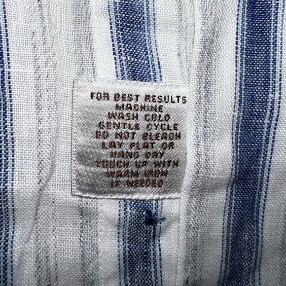 Peter Miillar Mens Button Up Shirt Short Sleeve, Medium 100% Linen - Picture 4 of 9